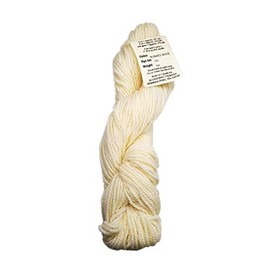 Candide Wool Yarn Christmas Stocking Knitting Kit (2oz / 107yd Replacement Yarn Skein, Washed White)
