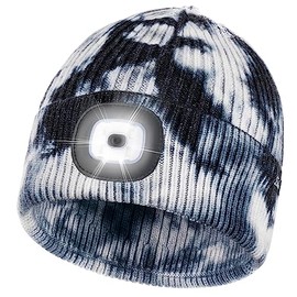 Etsfmoa Unisex Beanie with The Light Gifts for Men Dad Father USB Rechargeable Caps