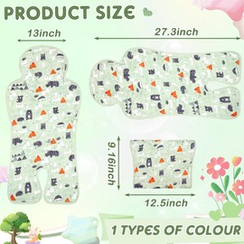 Pinkunn Gel Car Seat Baby Cooling Pad for Summer Breathable Stroller Cooler Pad Multifunctional Carseat Cooling Mat for Baby Child Dining Chair Safety Seat Stroller(Green,Forest)