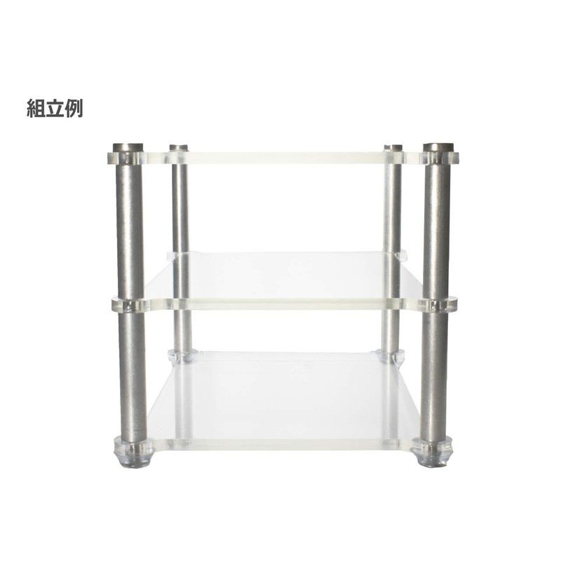 Acrylic [Petit] Audio Rack, 3 Tiers (W x D x