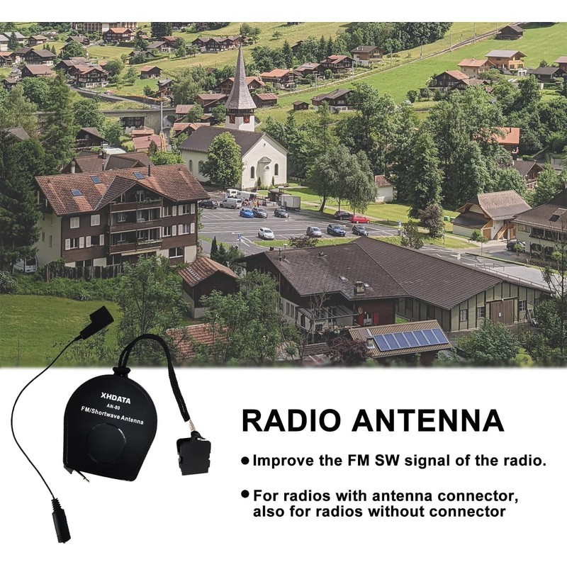 XHDATA AN-80 Shortwave Antenna FM SW External Antenna Whip Antenna,
