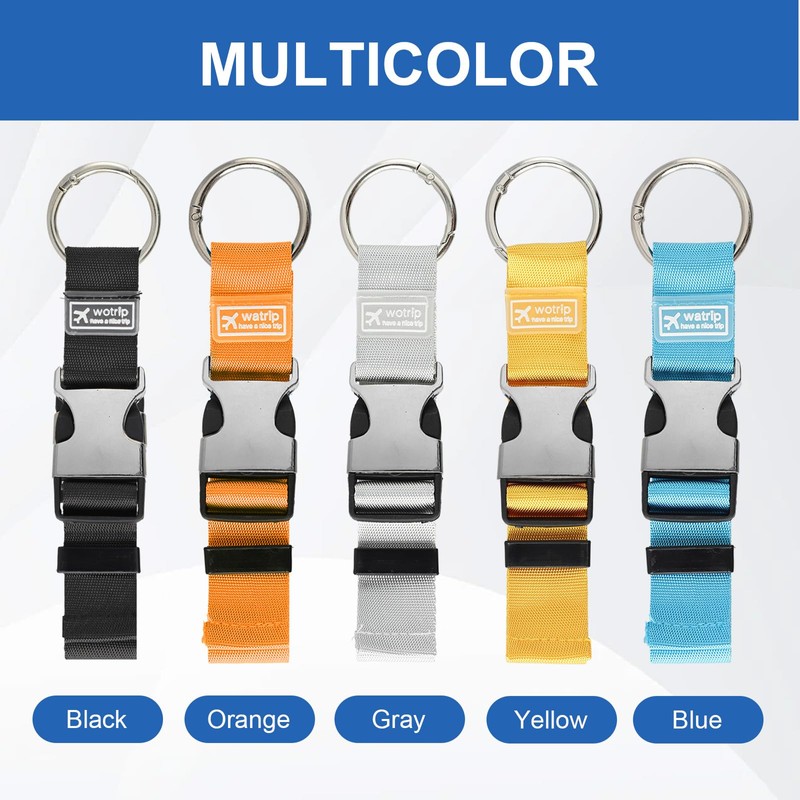 OQXEJPHFN 5 Pcs Luggage Connector Straps, Add a Bag Luggage