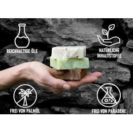Mama Avocado - Avocado & Cinnamon Soap for All Skin Types - Natural Cosmetics - Handmade Shower Soap for Skin & Hair - Natural Soap without Palm Oil & Parabens - 100g