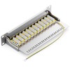 deleyCON CAT 6 Patch Panel Distribution Panel 12 Port -