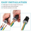 50PCS Waterproof Wire Connectors, EEEkit Outdoor Seal Electrical Nuts Caps