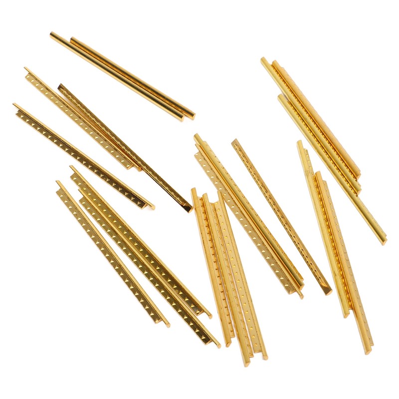 19Pcs Guitar Fret Wire Set Metal Pre Rounded Corner Design