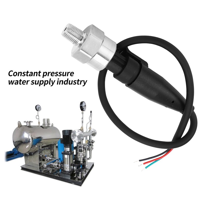 Pressure Transducer 0‑10Mpa Sender Stainless Steel Sensor 1/8in 27NPT Thread