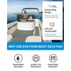 OCEANBROAD Self-Adhesive 96''x22.5'' Diamond Pattern Boat Flooring EVA Foam Marine