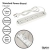 MaxEm Power 4 Way Powerboard with 4 Switch