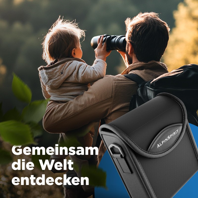 AlpinSpirit Binoculars Green and Black, black, casual/sporty