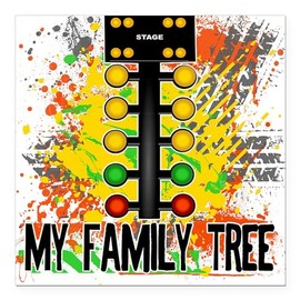 CafePress My Family Tree Square Car Magnet, Magnetic Bumper Display