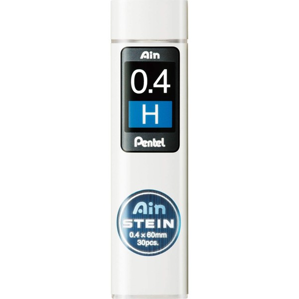 Pentel Ain Stein Mechanical Pencil Lead, 0.4mm H, 30 Leads (C274-H)