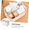 Mikinona Portable Bathroom Storage Basket Shower Toiletry Holder Home Organizer