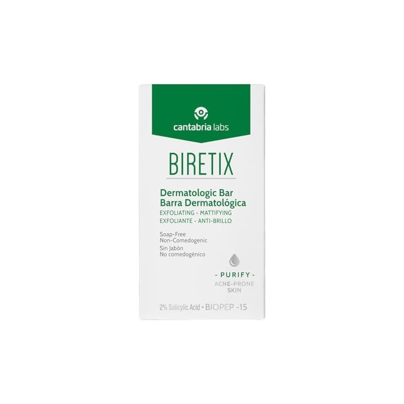 Biretix Barra Dermatológica Exfoliante Anti Brillo, 80 Gr