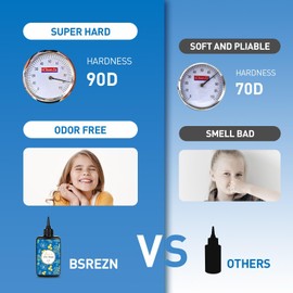 Bsrezn 600g UV Resin Hard, Crystal Clear Premixed UV Glue for Jewelry Making (100g x 6)