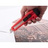 ORIENTOOLS Utility Knife Box Cutter Razor Auto-Lock 4-Pack Set, Retractable