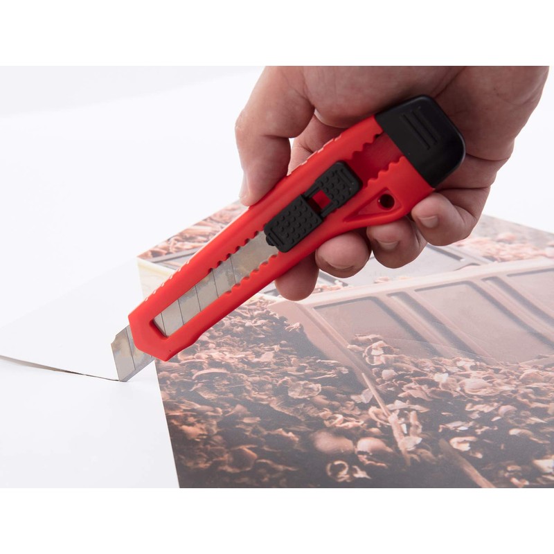 ORIENTOOLS Utility Knife Box Cutter Razor Auto-Lock 4-Pack Set, Retractable