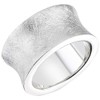 Vinani Design Ring Solid Brushed Simple 925 Sterling Silver 2RAT,