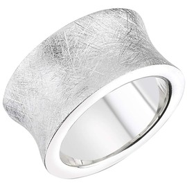 Vinani Design Ring Solid Brushed Simple 925 Sterling Silver 2RAT, Sterling Silver