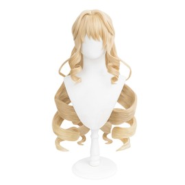NOKIJP Navia Wig, Harajin Cosplay, Heat Resistant Wig, Smooth, Easy to Set, Genshin Impact Fontinee, President of the Throttle Rose Party