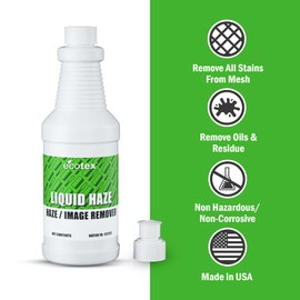 Ecotex® Liquid Haze Degreaser (Pint - 16oz.) - Dehazer and Ghost Image Remover for Screen Printing Screens, Screen Printing Ghost Image Remover and Mesh Cleaner - Eco-Friendly Screen Printing Supplies