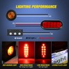 Nilight 2PCS Steel Trailer Light Boxes Housing Kit w/ 6Inch
