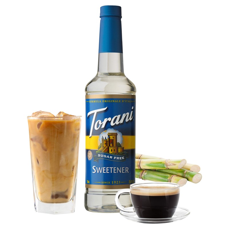 Torani Sugar Free Syrup, Sweetener, 25.4 Ounce (Pack of 4)