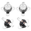 uxcell 4 Pcs KSD301 Thermostat 125°C/257°F 16A Normally Closed N.C