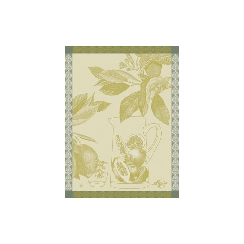 Le Jacquard Français Yuzu Eaux De Citrons Tea Towel 60