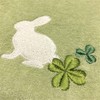 Senko Rabbit Paper Holder Cover Green Lucky Embroidered with Paper