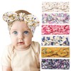 YeeMan 6PCS Bows Headbands for Baby Girls,Toddler Girls Bows Turban