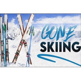 Skiing 200 Piece Wooden Jigsaw Puzzles for Adults Family Elderly Gone Skiing Sport Lover Puzzle Game for Family Art Decorations Funny 200 Piece Puzzle Toy Gift for Friend Wife Mom