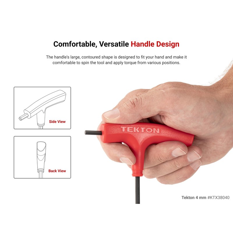 TEKTON 5/64 Inch Flat End Hex T-Handle Key | KTX31078