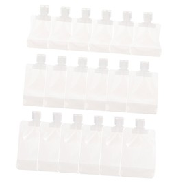 Healvian 18Pcs Professional Squeeze Pouches Compact Travel Lotion Bags for Easy Dispensing Durable Reusable Travel Accessory for Toiletries and Skincare