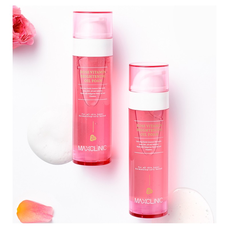 Maxclinic Rose Vitamin Brightening Oil Cleansing Foam, 110g, 1 piece