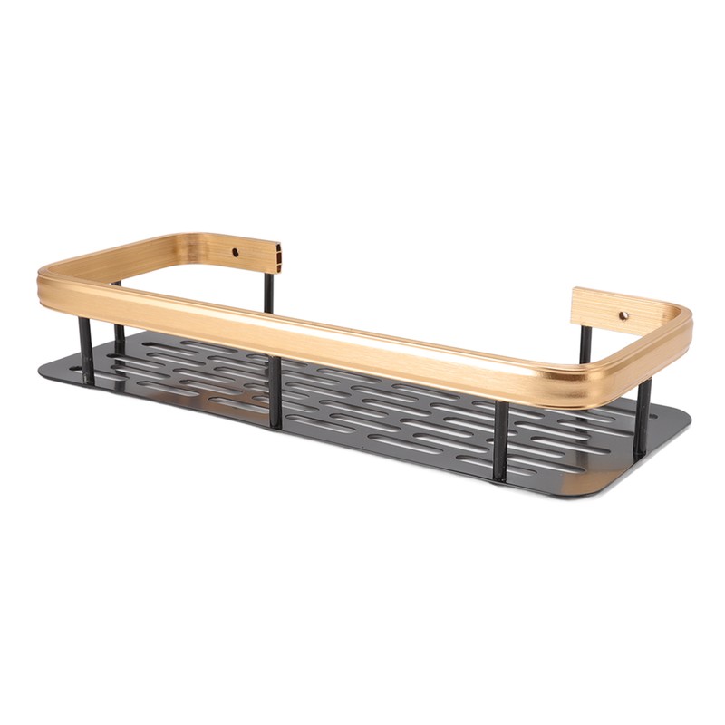 Shower Storage Rack 3 Layers Punch Free Rectangle Aluminum Shower