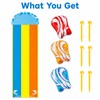 Outdoor Water Slide for Kids - Ultra-Wide 3-Lane PVC Slide