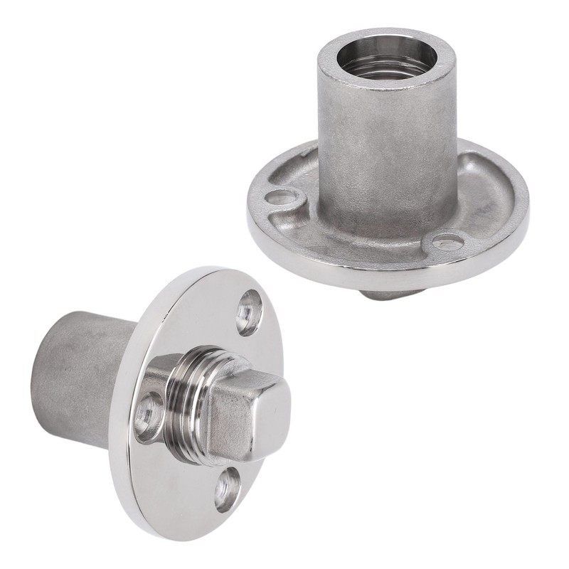 50mm Boat Garboard Drain Plug Stainless Steel Mirror Polish UV