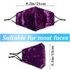 Reusable Sequin Face Mask Women Female Adult Glitter Sparkly Bling