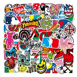 Kaderas Brand Stickers, Trendy Aufkleber Set 101 Stück Wasserdicht Vinyl Stickers Bomb für Auto Motorräder Skateboard Scooter Laptop Koffer Helm