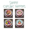 Edible Cupcake Toppers Mod Monkey Boy {Lime Green Decoration