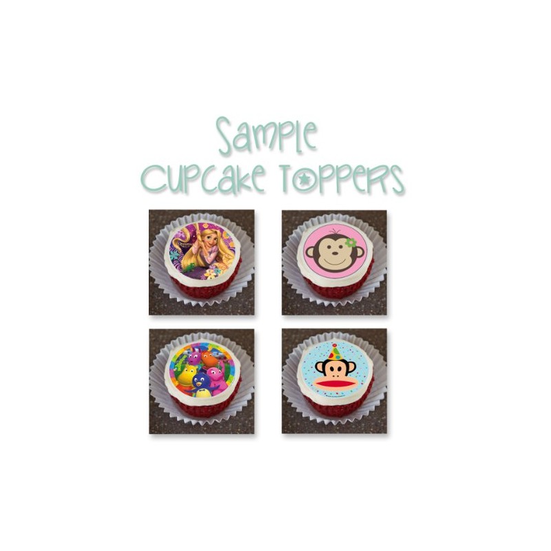 Edible Cupcake Toppers Mod Monkey Boy {Lime Green Decoration