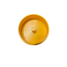 5 Inch Angle Grinder Disc Storage Container, Yellow Portable Wheel Organizer Case for Cutting, Grinding Discs with Threaded Lid,