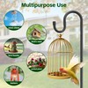 YIMVOKS 55" Shepherds Hooks for Outdoor, Bird Feeder Pole for