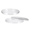 PATIKIL 150mm/5.9 Inch Plastic Petri Dishes with Lids, 2 Pack