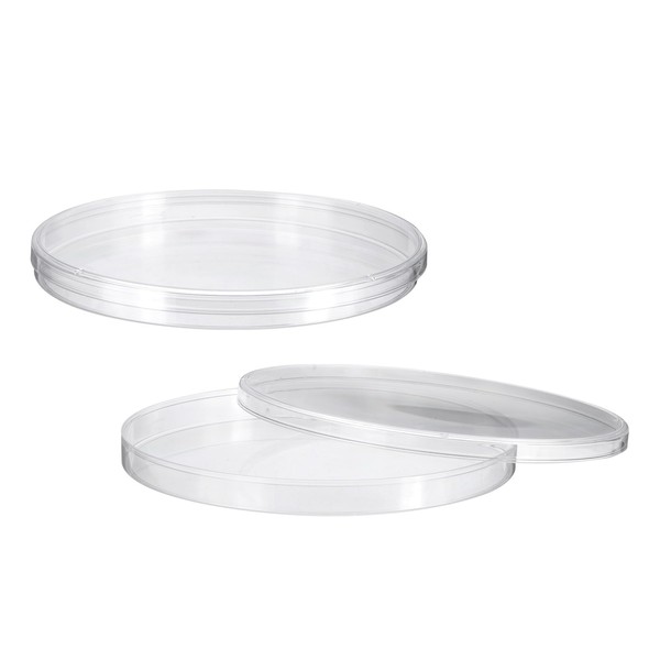 PATIKIL 150mm/5.9 Inch Plastic Petri Dishes with Lids, 2 Pack