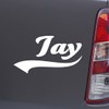 Custom Brother - Jay Name White Color Car Laptop Wall