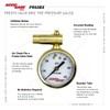 Accu-Gage by Milton Presta Valve Bike Tire Pressure Gauge with