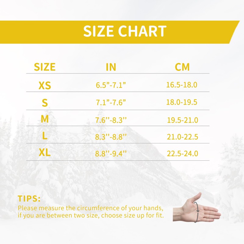 HANDLANDY Winter Cycling Gloves for Women & Men, Windproof Water-Resistant