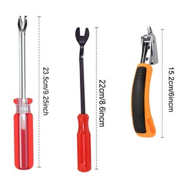 Ismeally 3Pcs Staple Remover Tools Set Staple Puller Tack Lifter Carpet Remover Fastener Remover Professional Tack and Nail Puller Kit for Furniture, Floor, Wooden Case, Carton, Photo Frame